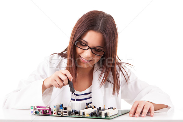 Computer technician Stock photo © hsfelix