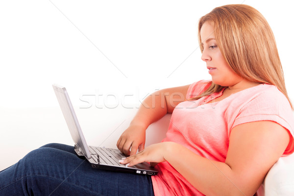 Overweighted woman Stock photo © hsfelix