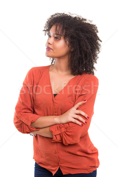 Stock photo: Hum... let me think about this