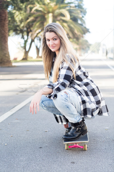 Beautiful Skateboarder Stock photo © hsfelix