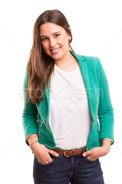 Schönen jungen Frau posiert Stock foto © hsfelix