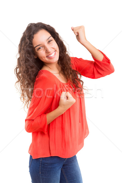 Szczęśliwy kobieta broni dziewczyna Zdjęcia stock © hsfelix