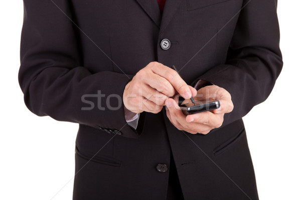 Business man at phone Stock photo © hsfelix