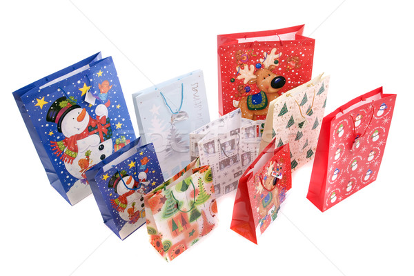 Noël cadeaux isolé blanche anniversaire fond [[stock_photo]] © hsfelix