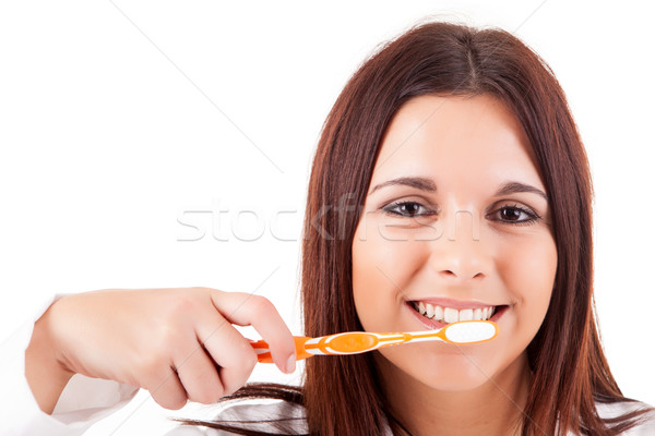 Woman with great teeth Stock photo © hsfelix
