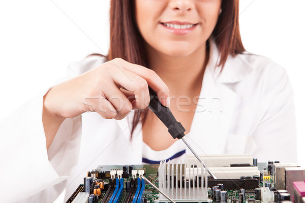Computer technician Stock photo © hsfelix