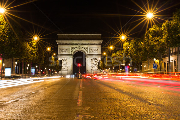 Famous Arc de Triomphe in Paris, France Stock photo © hsfelix