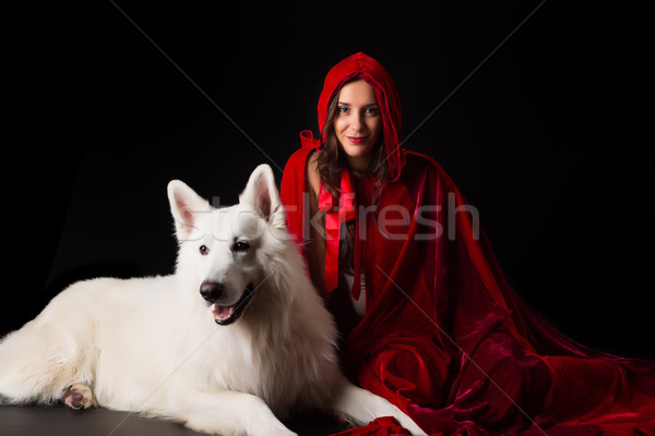 Red Hiding Hood concept Stock photo © hsfelix