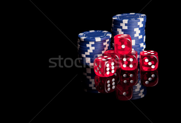 Poker chips isolato nero soldi sport suit Foto d'archivio © hsfelix
