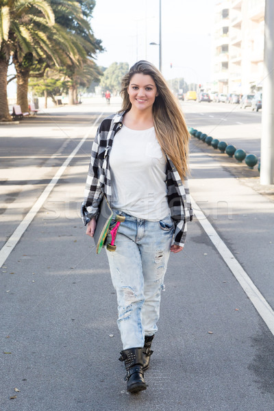 Beautiful Skateboarder Stock photo © hsfelix