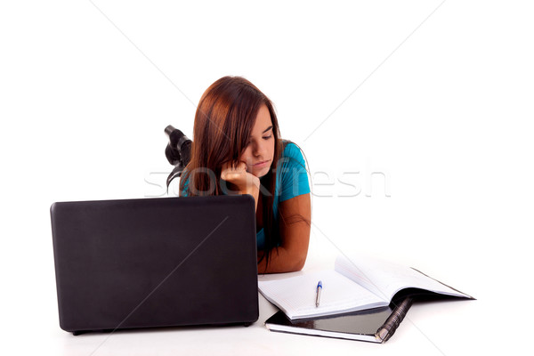 Girl studying Stock photo © hsfelix