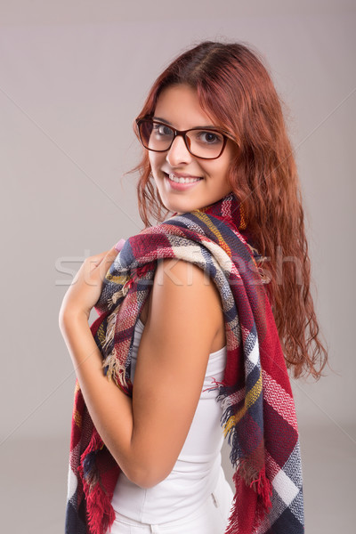 Jóvenes hermosa casual mujer nina Foto stock © hsfelix