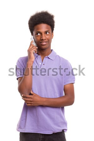 I'm at the phone right now! Stock photo © hsfelix
