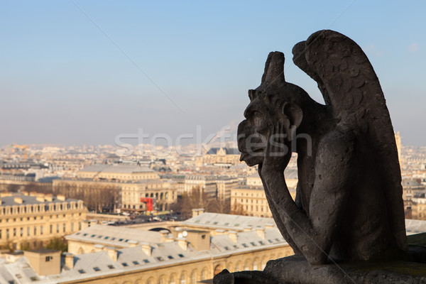 Paris ünlü iblis Eyfel Kulesi yaz Stok fotoğraf © hsfelix