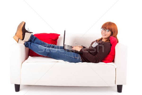 Woman studying Stock photo © hsfelix