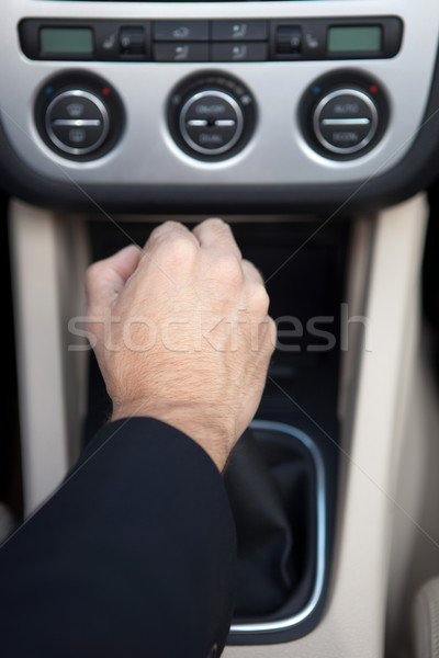 Stock photo: Man in car