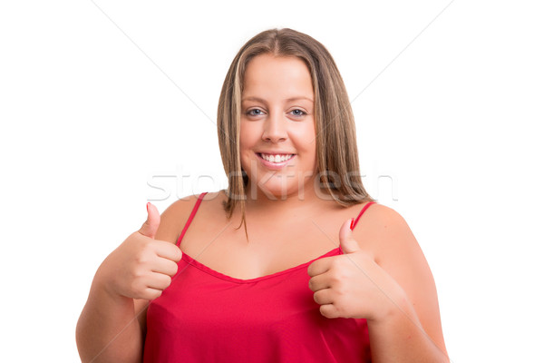 Overweighted woman Stock photo © hsfelix