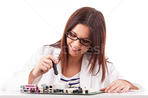 Computer technician Stock photo © hsfelix