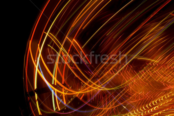 Foto stock: Abstrato · linhas · isolado · preto · arte