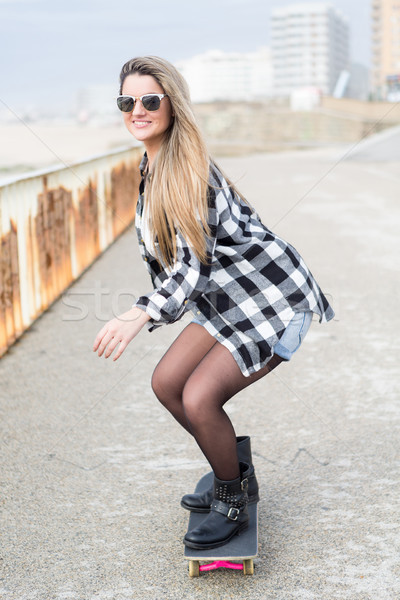 Beautiful Skateboarder Stock photo © hsfelix