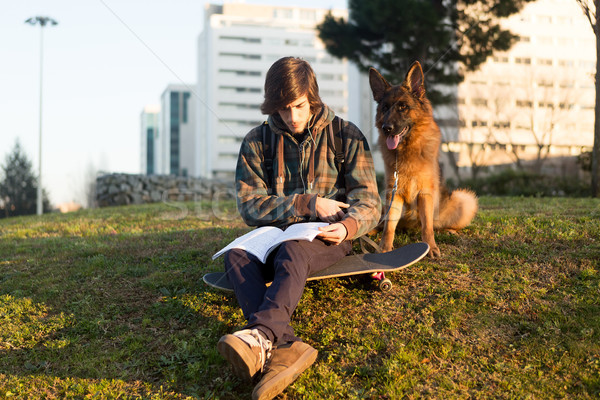 Boy relaxing Stock photo © hsfelix