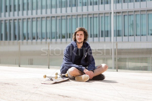 скейтбордист местный человека город моде Сток-фото © hsfelix