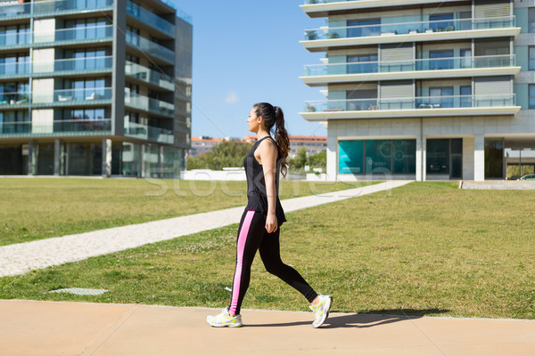 Stock foto: Fitness · schönen · Ausübung · Park