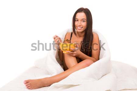 Breakfast in bed Stock photo © hsfelix