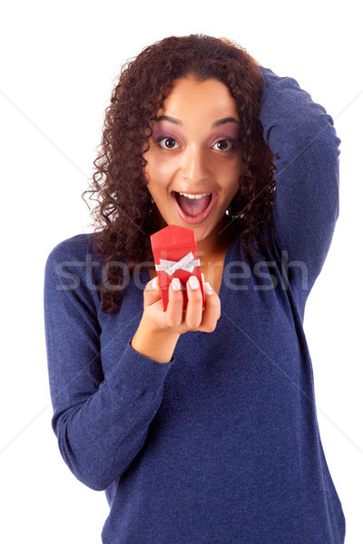 Foto stock: Anillo · de · bodas · hermosa · nina · amor · Pareja