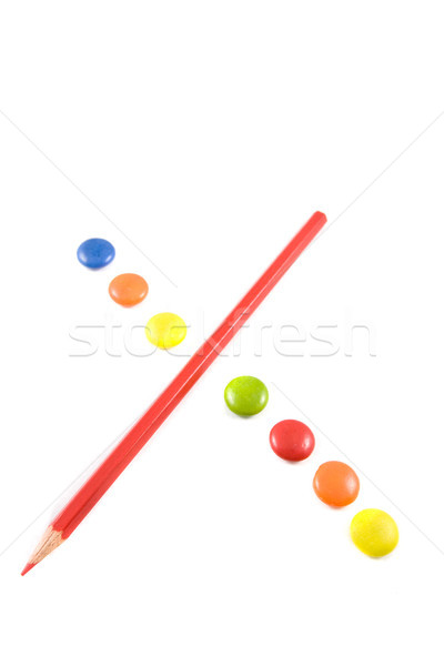 Letter X made of colored chocolates Stock photo © hsfelix