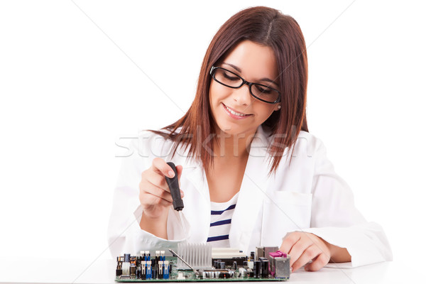 Computer technician Stock photo © hsfelix