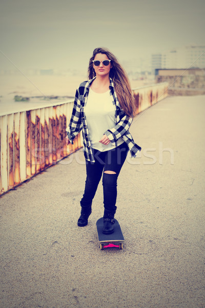 Beautiful Skateboarder Stock photo © hsfelix