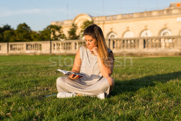 Lucky girl on vacations in Paris Stock photo © hsfelix