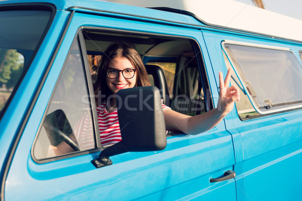 Zomer vakantie weg reis reizen mensen Stockfoto © hsfelix