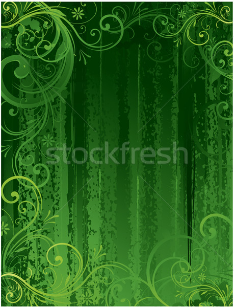 seamless floral background green Stock photo © hugolacasse