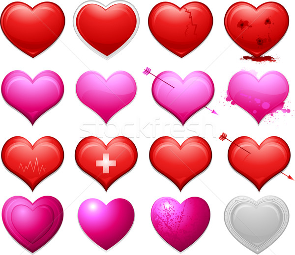 Valentijnsdag decoratief ontwerp partij liefde achtergrond Stockfoto © hugolacasse