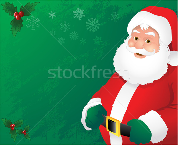 Stock photo: Christmas Santa claus illustration