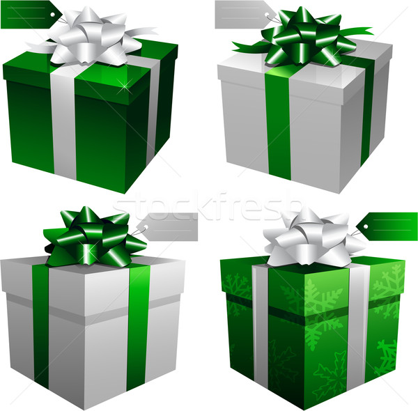 Karácsony születésnap ajándékdobozok buli terv vásárlás Stock fotó © hugolacasse