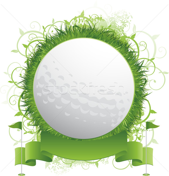 Zdjęcia stock: Golf · trawy · krajobraz · lata · piłka · malarstwo