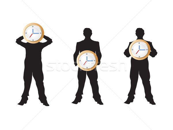 Empresário relógio negócio tempo escritório Foto stock © huhulin