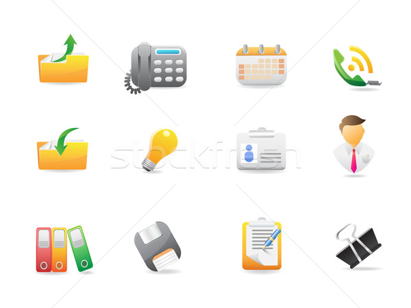 business and office icons Stock photo © huhulin