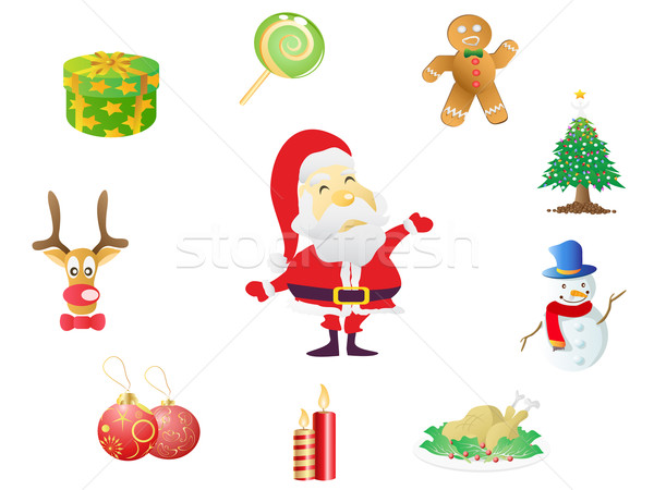 christmas icons  Stock photo © huhulin