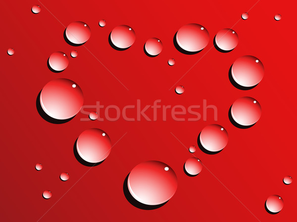 love heart drops Stock photo © huhulin