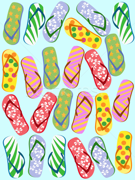 Flip flops seamless Stock photo © huhulin