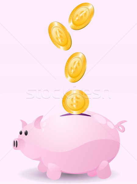 Foto stock: Piggy · bank · dinheiro · negócio · fundo · caixa · financiar