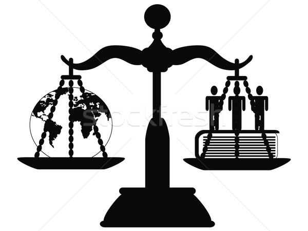 Justiça escala símbolo terra liberdade juiz Foto stock © huhulin