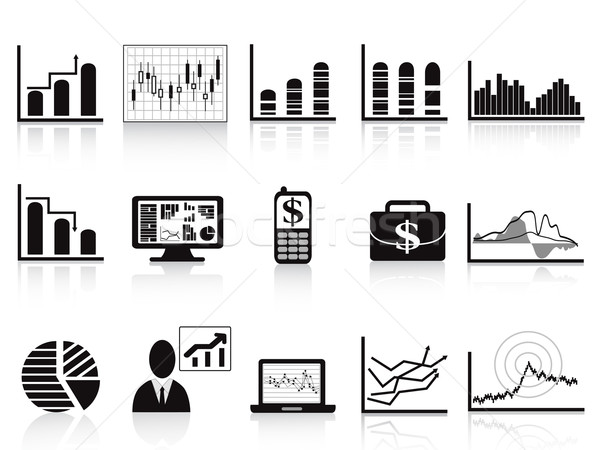 black business charts icon   Stock photo © huhulin