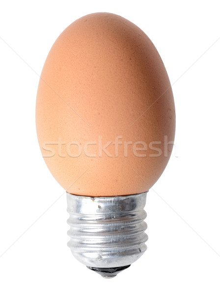 яйцо лампа свет начала ярко Идея Сток-фото © hyrons