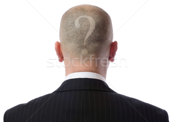 back of head question Stock photo © hyrons