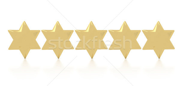 five gold stars Stock photo © hyrons